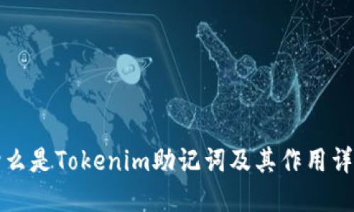 什么是Tokenim助记词及其作用详解