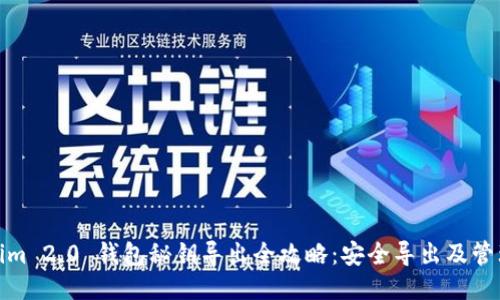 Tokenim 2.0 钱包秘钥导出全攻略：安全导出及管理技巧