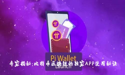 专家揭秘：比特币区块链的独家APP使用秘诀