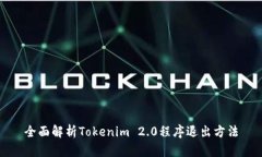 全面解析Tokenim 2.0程序退出方法