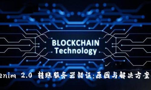 Tokenim 2.0 转账服务器错误：原因与解决方案解析